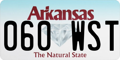 AR license plate 060WST