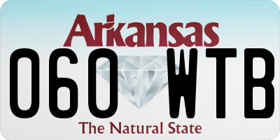 AR license plate 060WTB