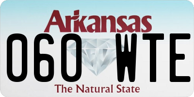 AR license plate 060WTE