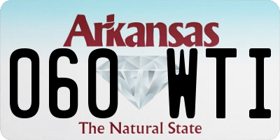 AR license plate 060WTI