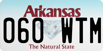 AR license plate 060WTM