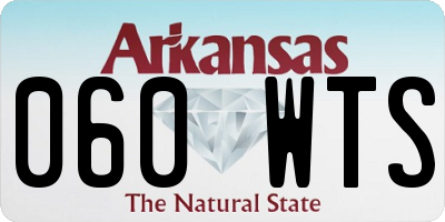 AR license plate 060WTS