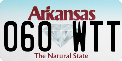 AR license plate 060WTT