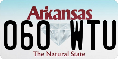 AR license plate 060WTU