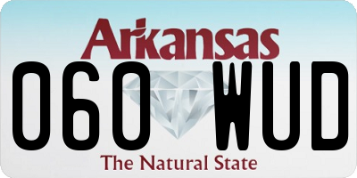AR license plate 060WUD