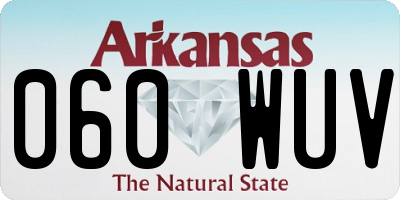 AR license plate 060WUV