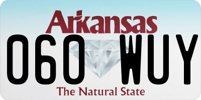 AR license plate 060WUY