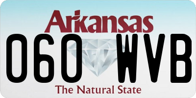 AR license plate 060WVB