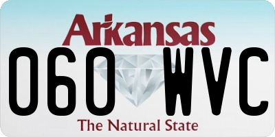 AR license plate 060WVC