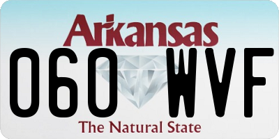 AR license plate 060WVF