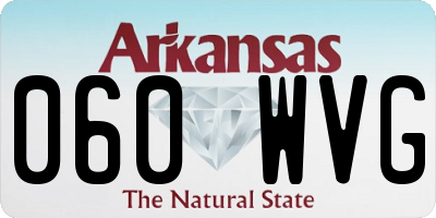 AR license plate 060WVG