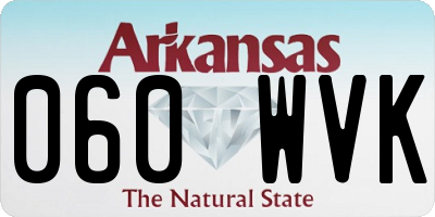 AR license plate 060WVK