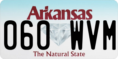 AR license plate 060WVM