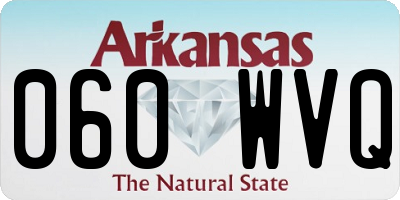 AR license plate 060WVQ