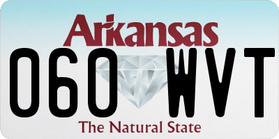 AR license plate 060WVT