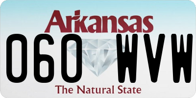 AR license plate 060WVW