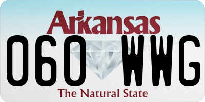 AR license plate 060WWG