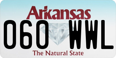 AR license plate 060WWL