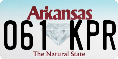 AR license plate 061KPR