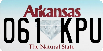 AR license plate 061KPU