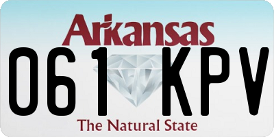 AR license plate 061KPV
