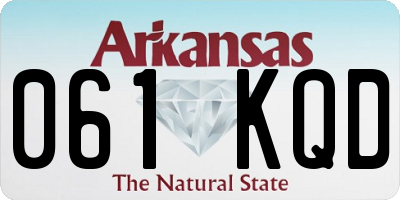 AR license plate 061KQD