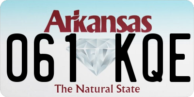 AR license plate 061KQE