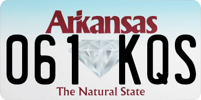 AR license plate 061KQS