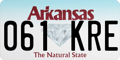 AR license plate 061KRE