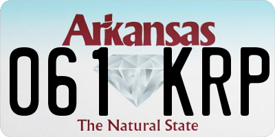 AR license plate 061KRP