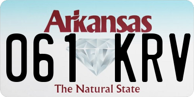 AR license plate 061KRV