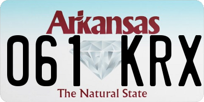 AR license plate 061KRX