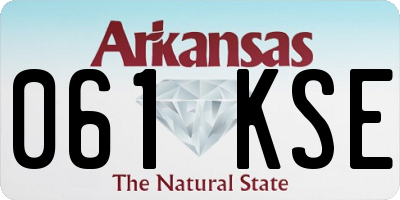 AR license plate 061KSE