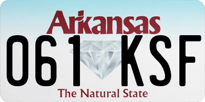 AR license plate 061KSF