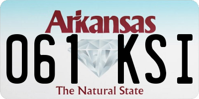 AR license plate 061KSI