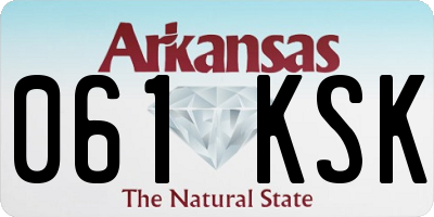 AR license plate 061KSK