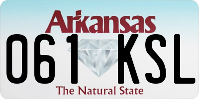 AR license plate 061KSL