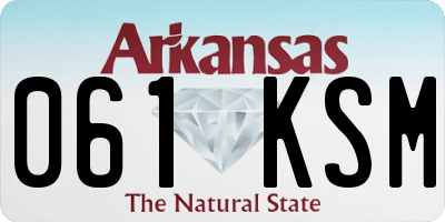AR license plate 061KSM