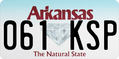 AR license plate 061KSP