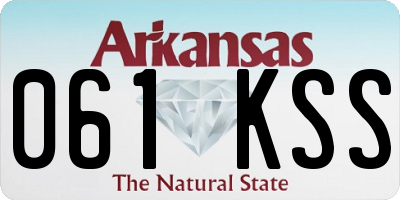 AR license plate 061KSS