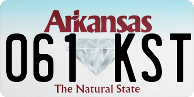 AR license plate 061KST