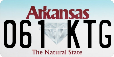 AR license plate 061KTG