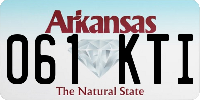 AR license plate 061KTI