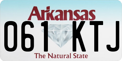 AR license plate 061KTJ