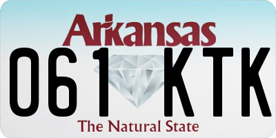 AR license plate 061KTK