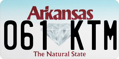 AR license plate 061KTM