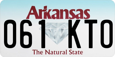 AR license plate 061KTO