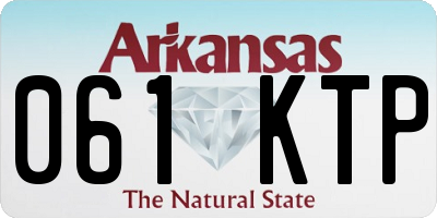 AR license plate 061KTP