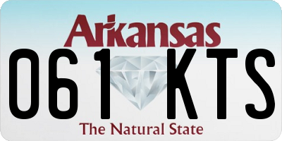 AR license plate 061KTS