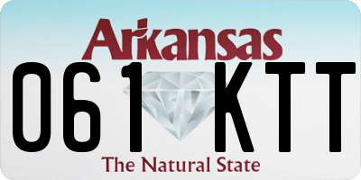 AR license plate 061KTT